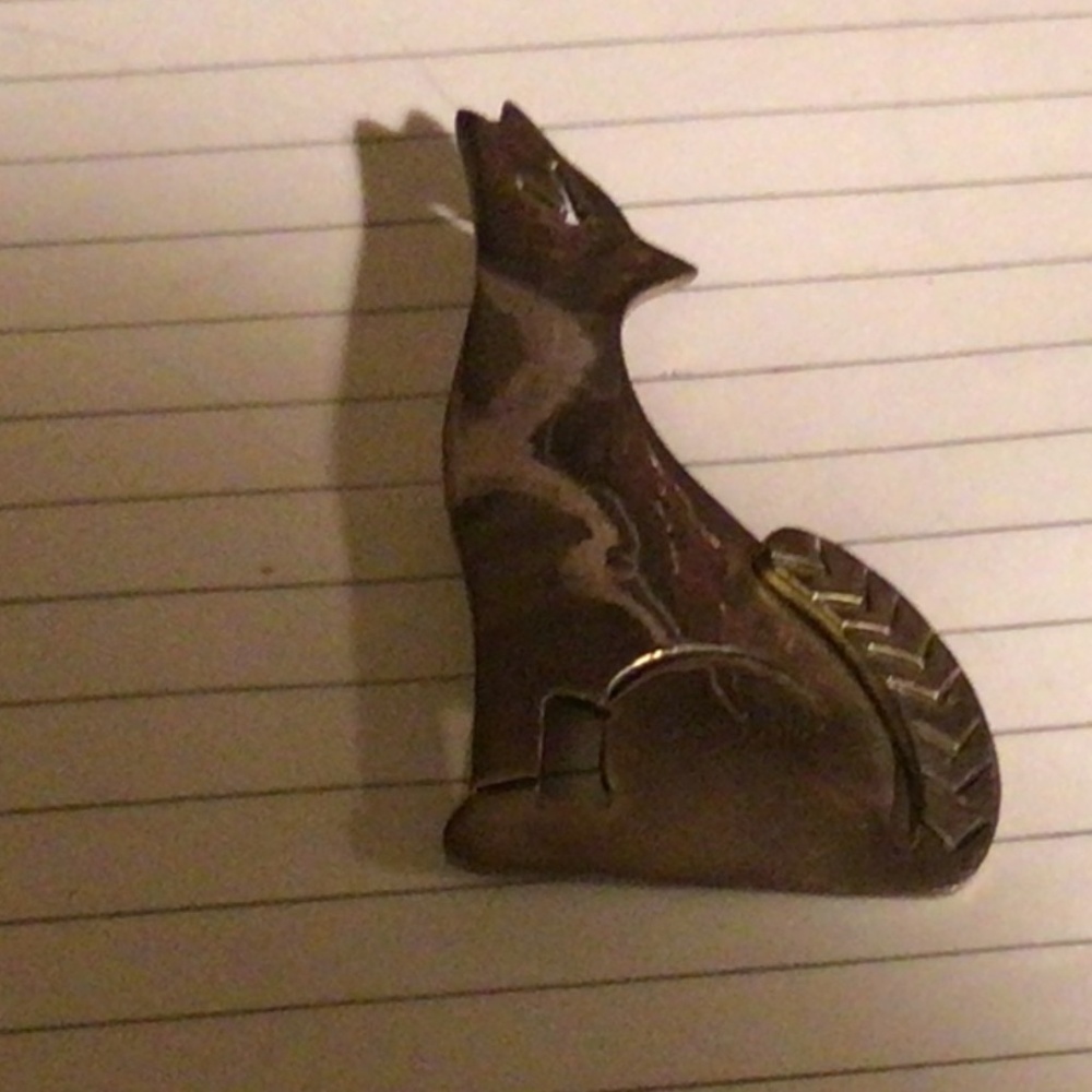 Coyote Sterling Pin